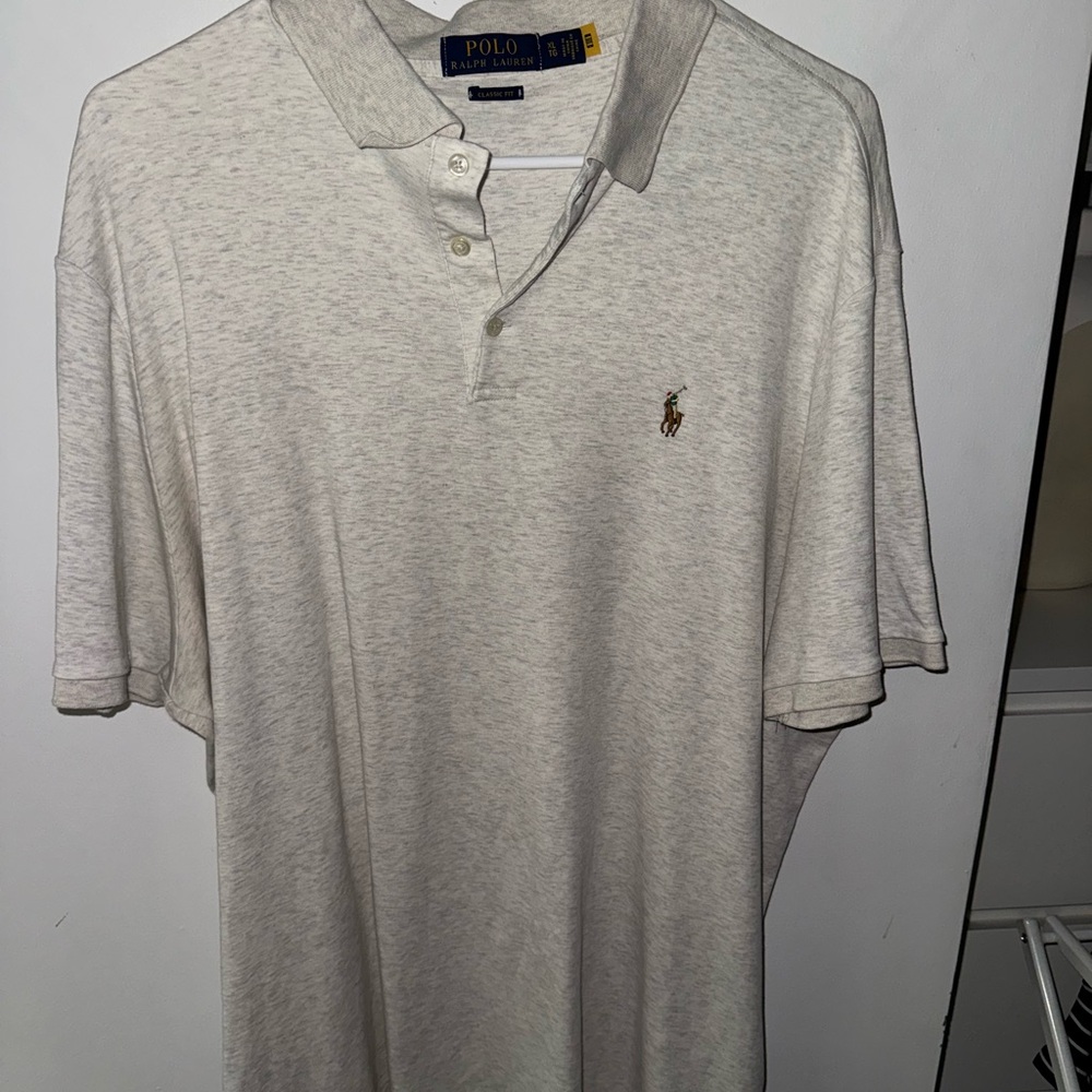 Polo by Ralph Lauren Men's Off-White Polo Shirt